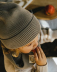 GOTS Organic Knit Beanie - Khaki