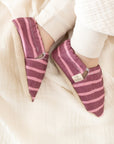 Vegan Shoes - Berry Blush (red/pink striped)