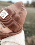 GOTS Organic Knit Beanie - Walnut - S A L E