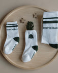 Organic Socks - Cosy Christmas - Green