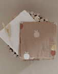 GOTS Organic Muslin Swaddle Set - Pure Apple/Sand - SALE