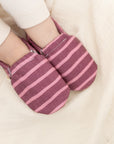 Vegan Shoes - Berry Blush (red/pink striped)