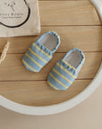 Vegan Shoes - Ocean Lemon (blue/yellow striped)