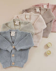 GOTS Organic Knit Cardigan - Dusty Rose - SALE