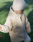 Organic Teddy Jacket - Cream - SALE