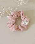 GOTS Organic Muslin Scrunchies - Dusty Rose/Caramel - SALE