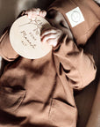 Organic Rib Sweatshirt - Walnut- S A L E