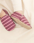 Vegan Shoes - Berry Blush (red/pink striped)