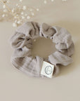 GOTS Organic Muslin Scrunchies - Dusty Rose/Caramel - SALE