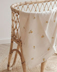GOTS Organic Muslin Swaddle Set - Pure Lemon/Khaki - SALE