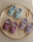 Vegan Shoes - Berry Blush (red/pink striped)