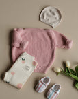 Organic Rib Leggings - Little Grapefruits