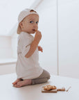 Organic Oversize Shirt - Sand Cookie Lover - SALE
