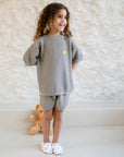 Organic Summer Knit Shorts - Khaki