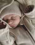 Organic Fleece Overall - Light Beige Melange