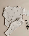 Organic Rib Leggings - Tiny Olives