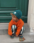 GOTS Organic Lounge Pants - Green Striped