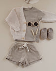 GOTS Organic Knit Cardigan - Sand - SALE