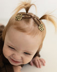 Hair Clips - Leo Hearts - Pack of 2
