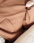 Organic Rib Sweatshirt - Walnut- S A L E