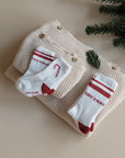 Organic Socks - Cosy Christmas - Red