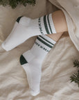 Organic Socks - Cosy Christmas - Green