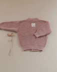 GOTS Organic Knit Cardigan - Dusty Rose - SALE
