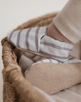 Vegan Shoes - Caramel Striped