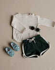 Organic Terry Shorts - Vintage Green
