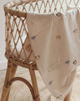 GOTS Organic Muslin Swaddle Set - Little Driver/Caramel - SALE