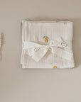 GOTS Organic Muslin Swaddle Set - Pure Lemon/Khaki - SALE