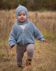 Organic Knit Balaclava - Dusty Blue