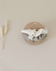GOTS Organic Muslin Scrunchies - Khaki/Sand - SALE