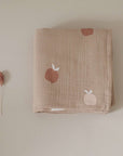 GOTS Organic Muslin Swaddle Set - Pure Apple/Sand - SALE