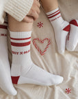 Organic Socks - Cosy Christmas - Red