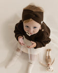Organic Knit Headband - Chocolate Brown