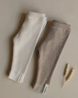 Organic Knit Leggings - Caramel
