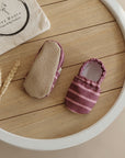 Vegan Shoes - Berry Blush (red/pink striped)