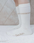 Organic Socks - SCHOOL CHILD - Sand