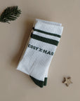 Organic Socks - Cosy Christmas - Green