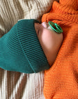 GOTS Organic Knit Beanie - Forest Green