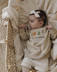 GOTS Organic Family Sweatshirt - Oatmilk - Cosy Winter