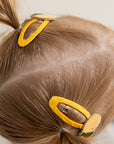 Hair Clips - Pure Lemon - Pack of 2