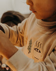GOTS Organic Family Sweatshirt - Oatmilk - Cosy Winter