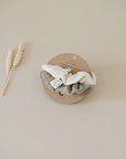 GOTS Organic Muslin Scrunchies - Khaki/Sand - SALE