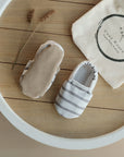 Vegan Shoes - Caramel Striped