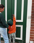 GOTS Organic Lounge Pants - Green Striped