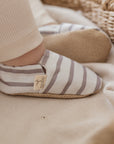 Vegan Shoes - Caramel Striped