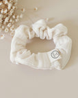 GOTS Organic Muslin Scrunchies - Khaki/Sand - SALE