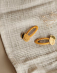 Hair Clips - Pure Lemon - Pack of 2